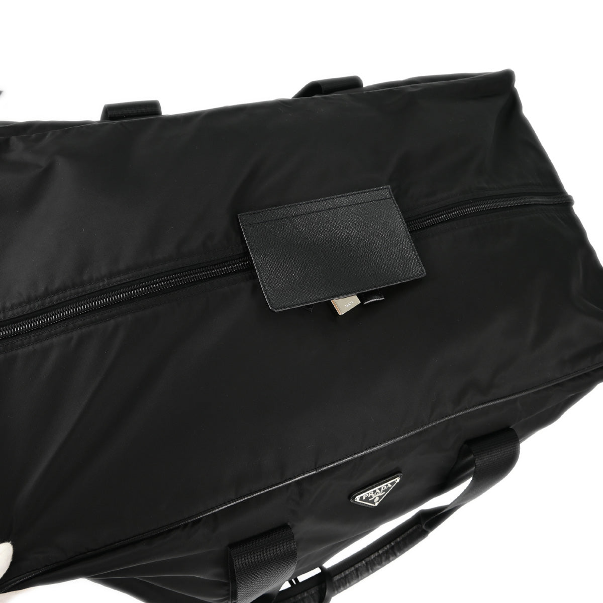 Prada Black Nylon 2way Duffle Shoulder Handbag