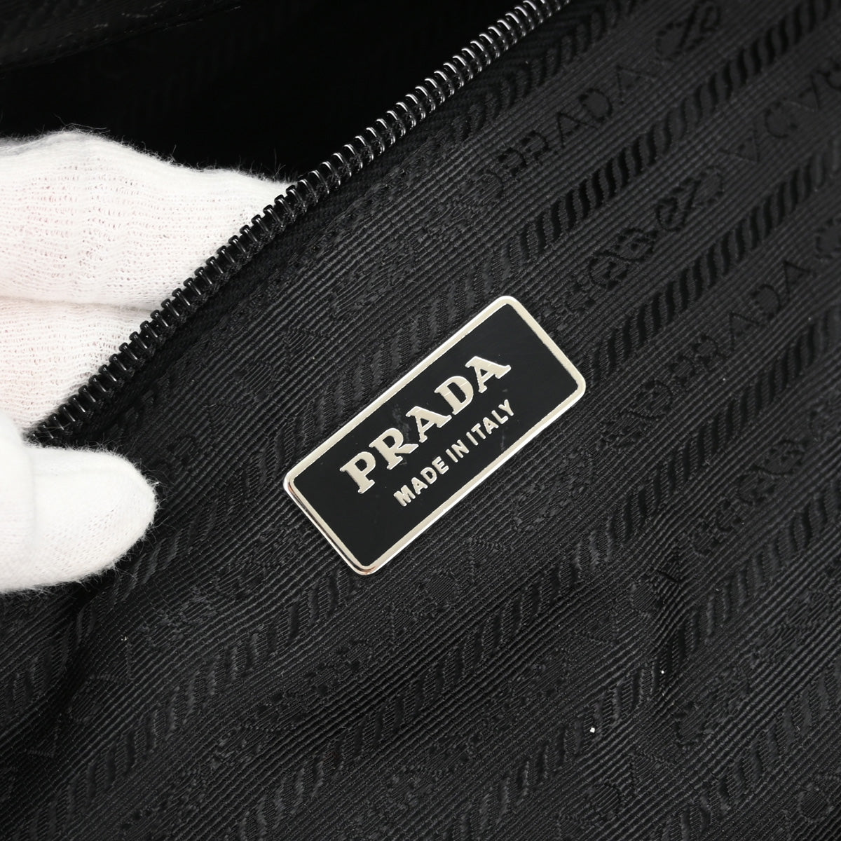 Prada Black Nylon 2way Duffle Shoulder Handbag