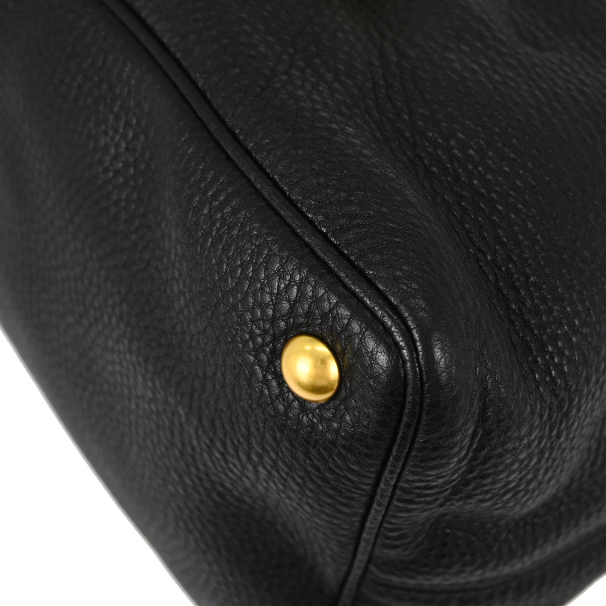 Miu Miu Black Leather Hobo Bag