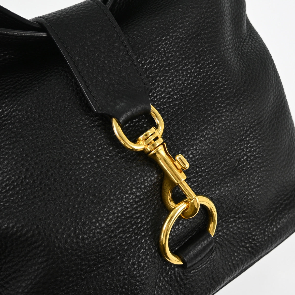 Miu Miu Black Leather Hobo Bag