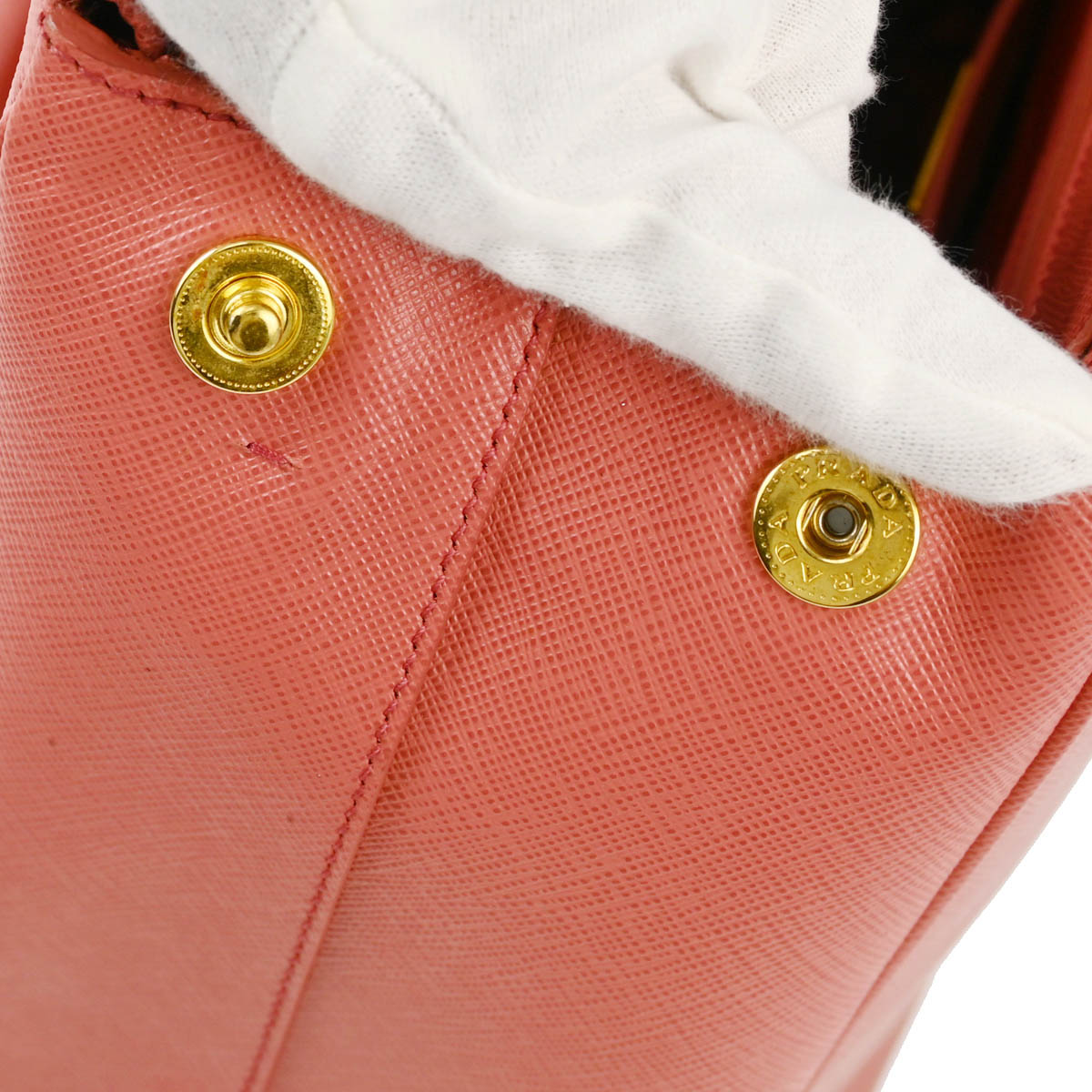 Prada Pink Leather Galleria 2way Tote Handbag
