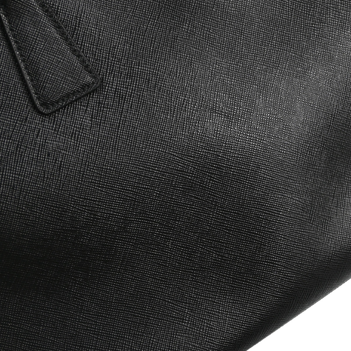 Prada Black Leather Galleria 2way Tote Handbag