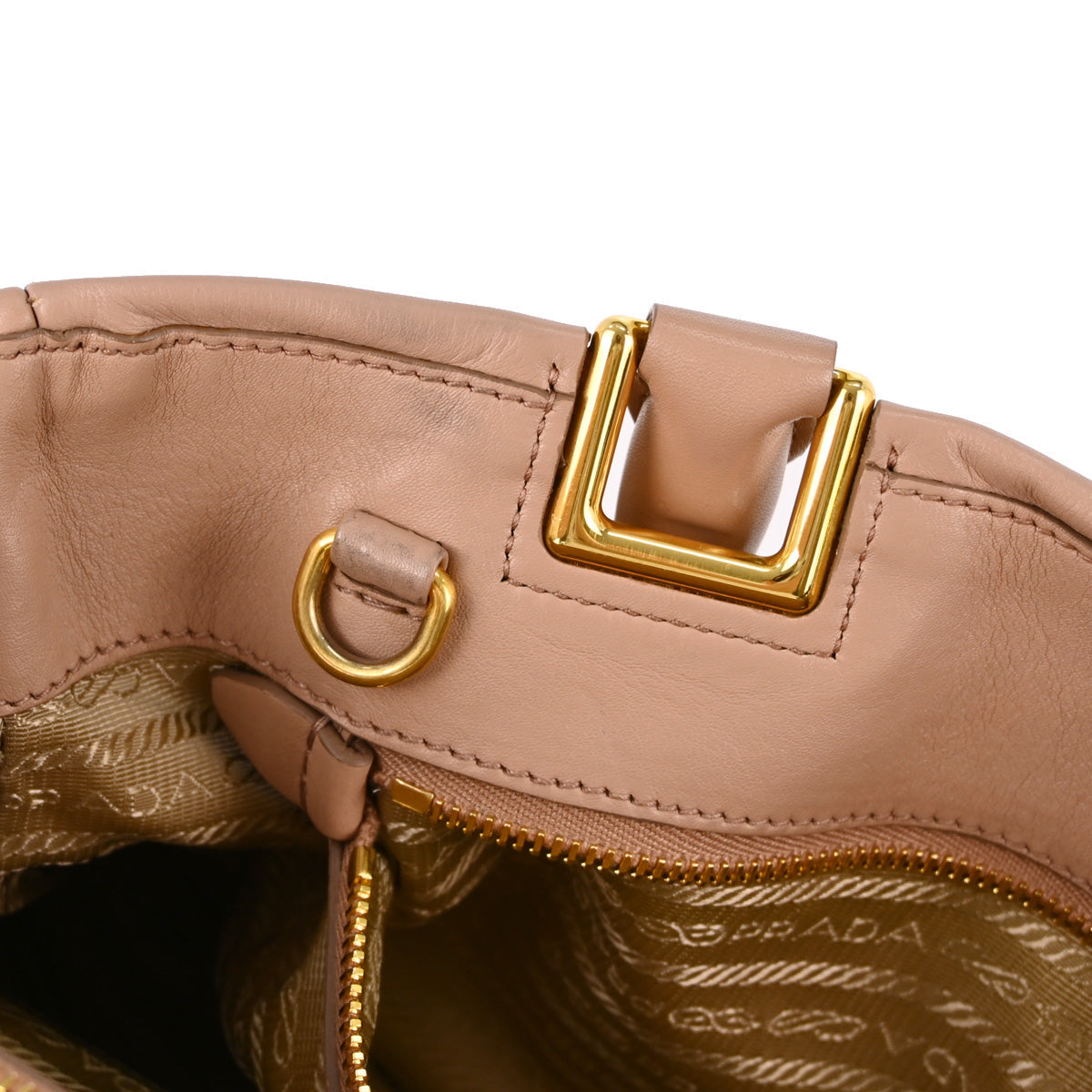 Prada Pink Leather 2way Tote Handbag