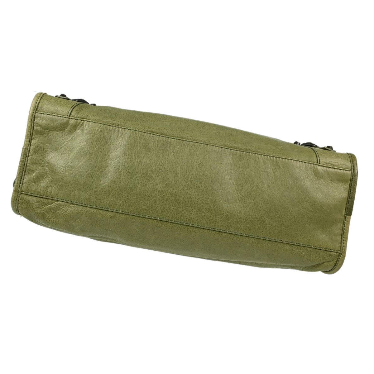 Balenciaga Green Goatskin The City 2way Handbag