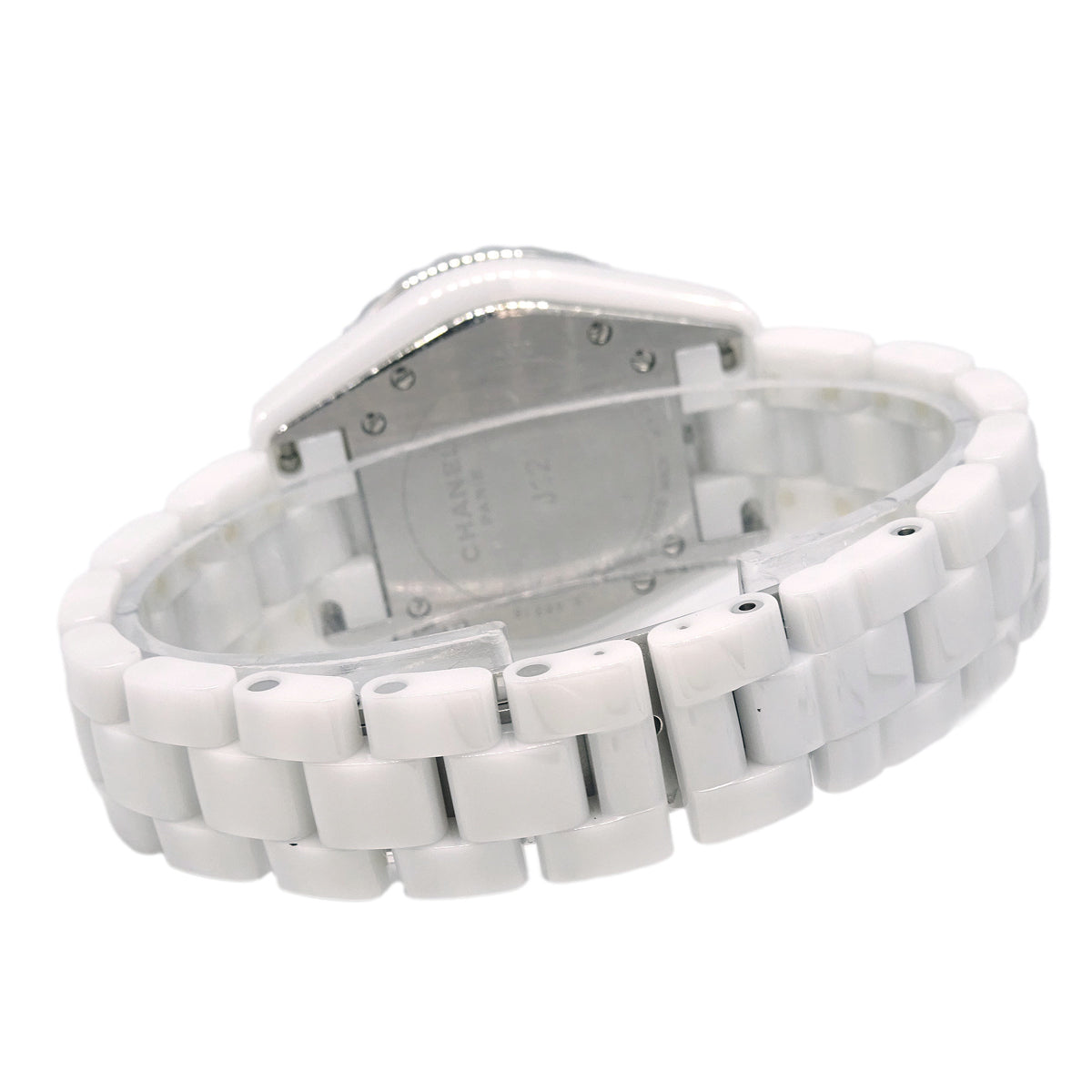 Chanel Ref.H0967 2008 J12 34mm Quartz Watch Ceramic Diamond