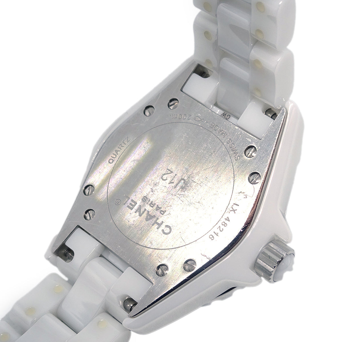 Chanel Ref.H0967 2008 J12 34mm Quartz Watch Ceramic Diamond