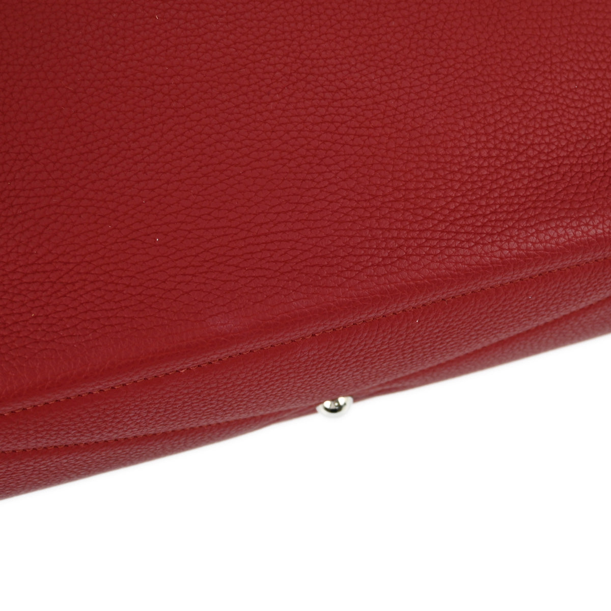 Hermes 2016 Rouge Casaque Taurillon Clemence Victoria 35 Handbag