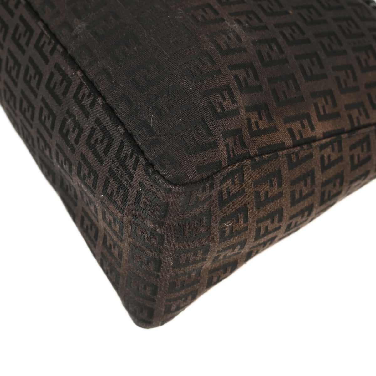 Fendi Black Zucchino Tote Handbag