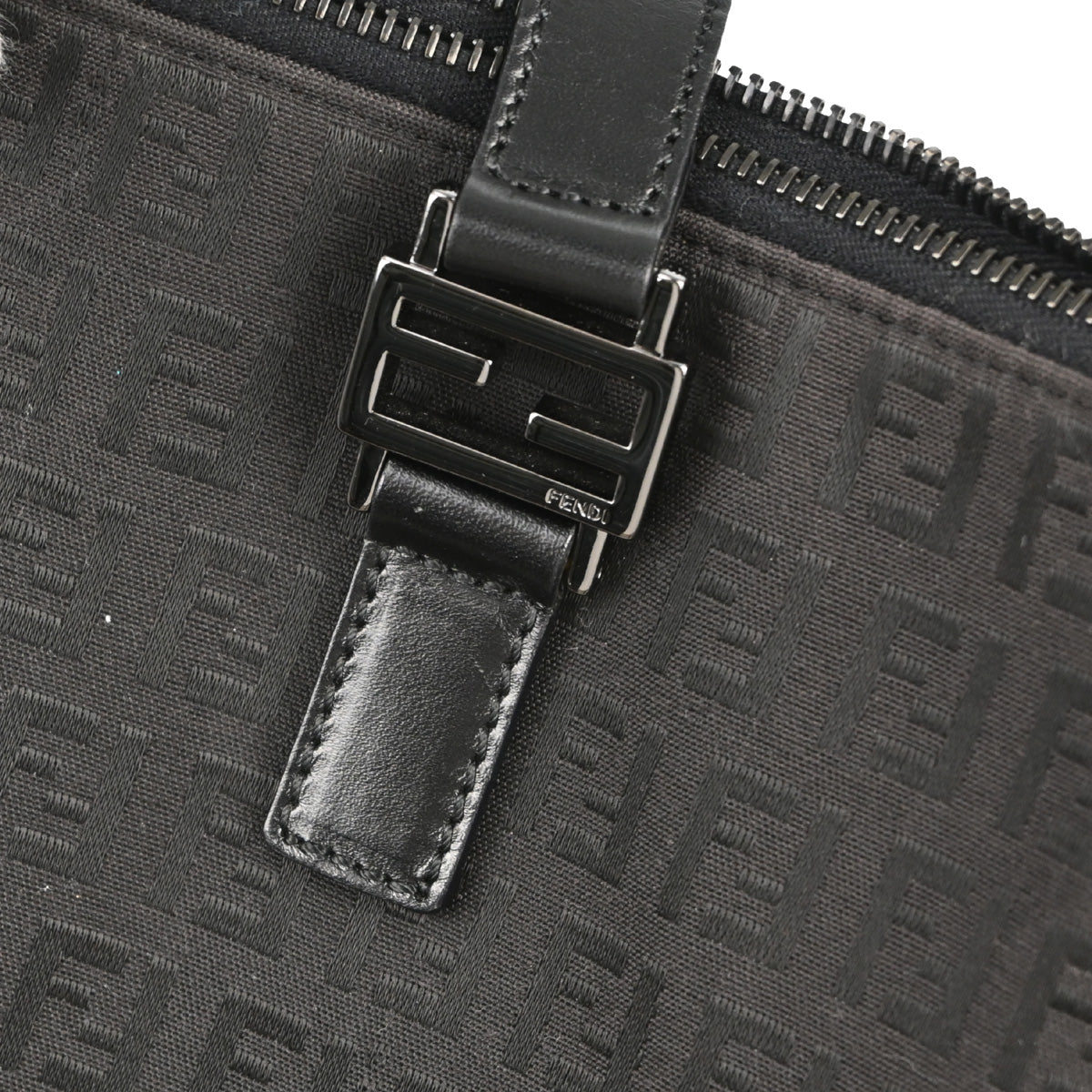 Fendi Black Zucchino Tote Handbag