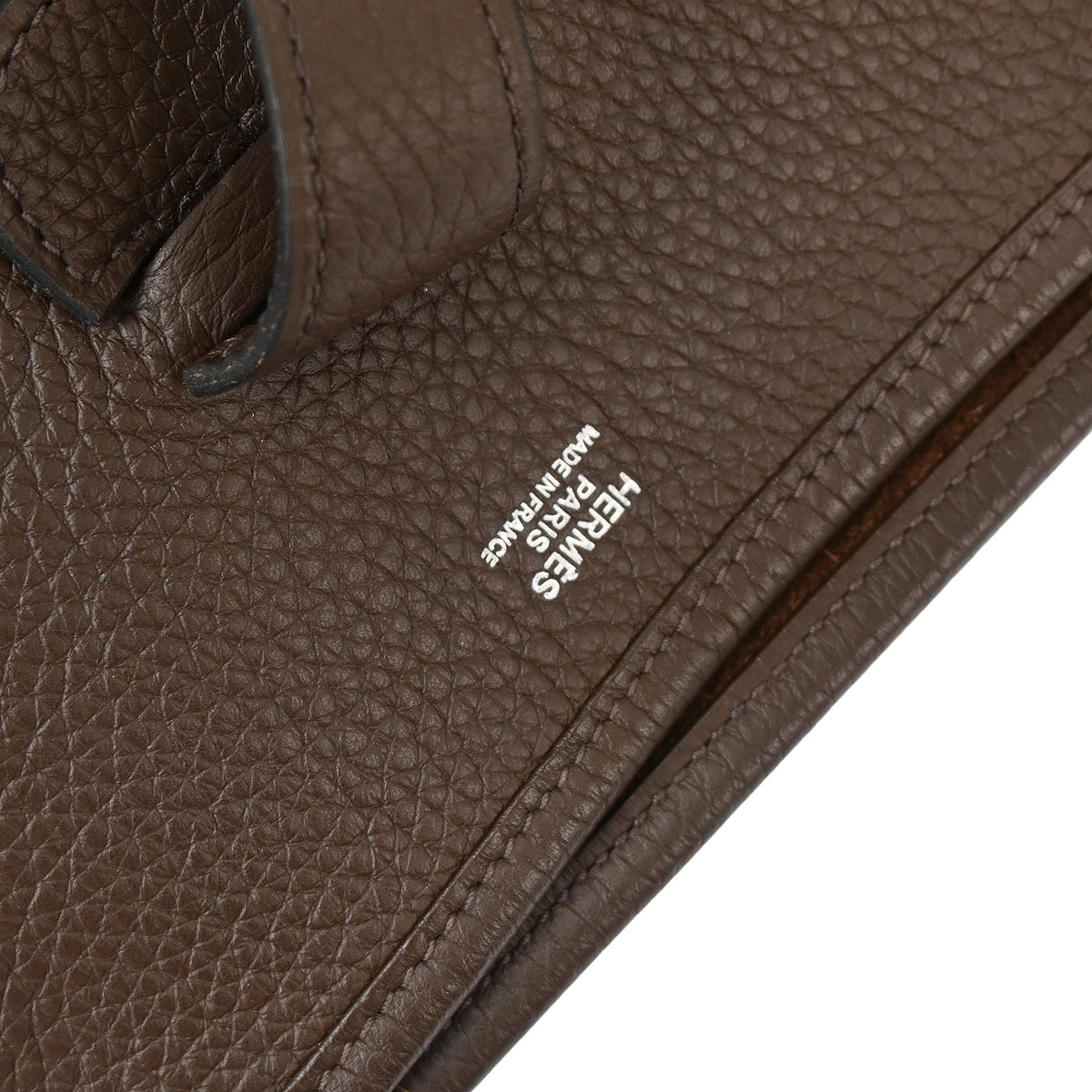 Hermes 2013 Cacao Taurillon Clemence Evelyne 3 GM Shoulder Bag