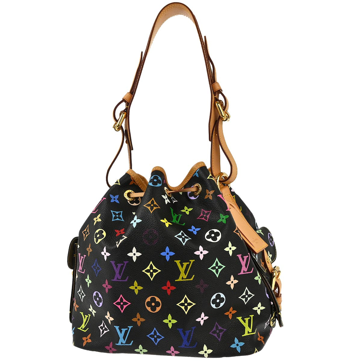Louis Vuitton 2012 Multicolor Petite Noe Drawstring Shoulder Bag M42230