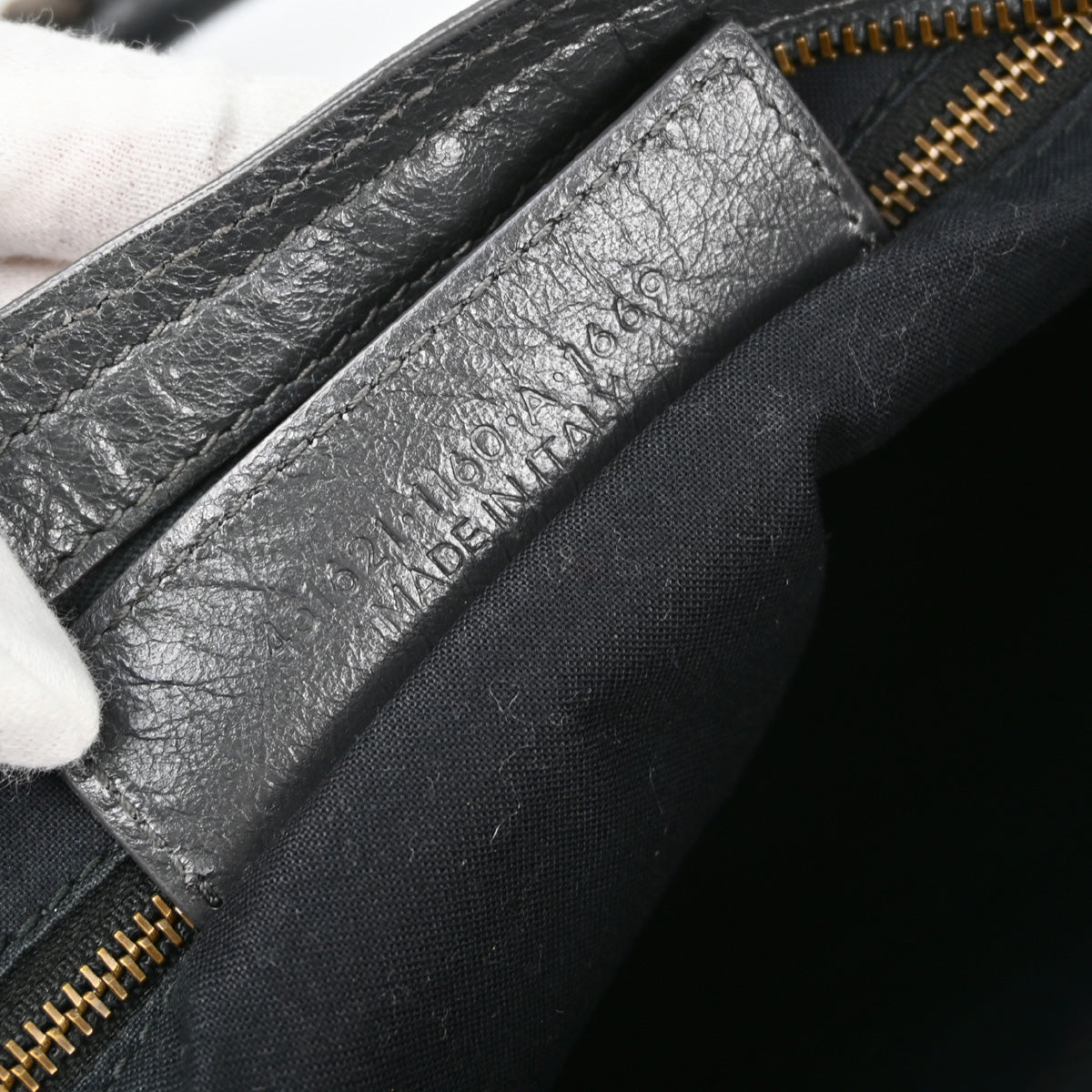 Balenciaga 2017 Gray Leather The City 2way Handbag