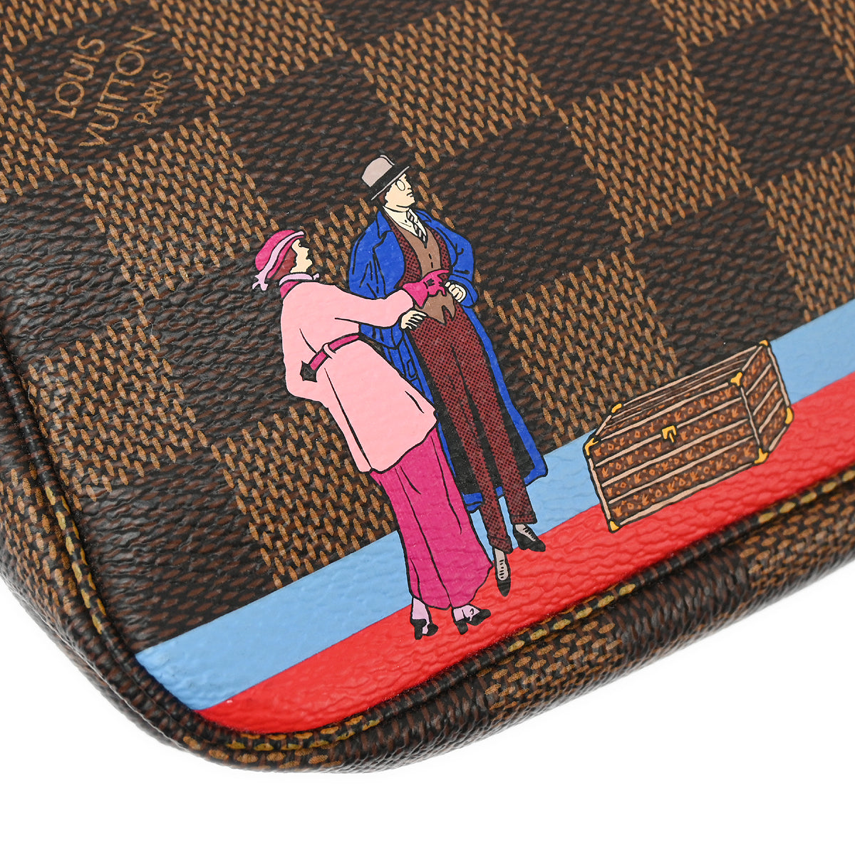 Louis Vuitton 2016 Damier Mini Pochette Accessoires Handbag N41667