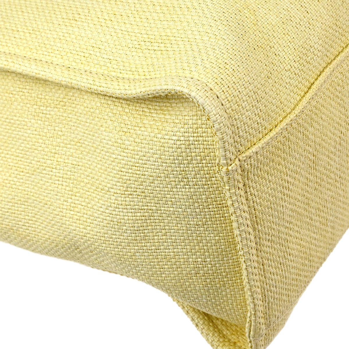 Chanel 2016-2017 Yellow Canvas Extra Large Deauville 2way Shoulder Tote Bag