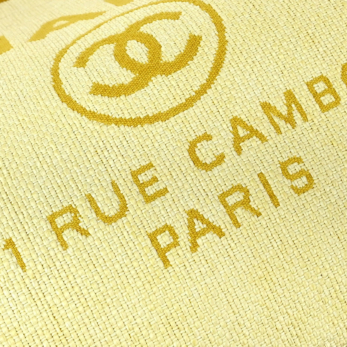 Chanel 2016-2017 Yellow Canvas Extra Large Deauville 2way Shoulder Tote Bag