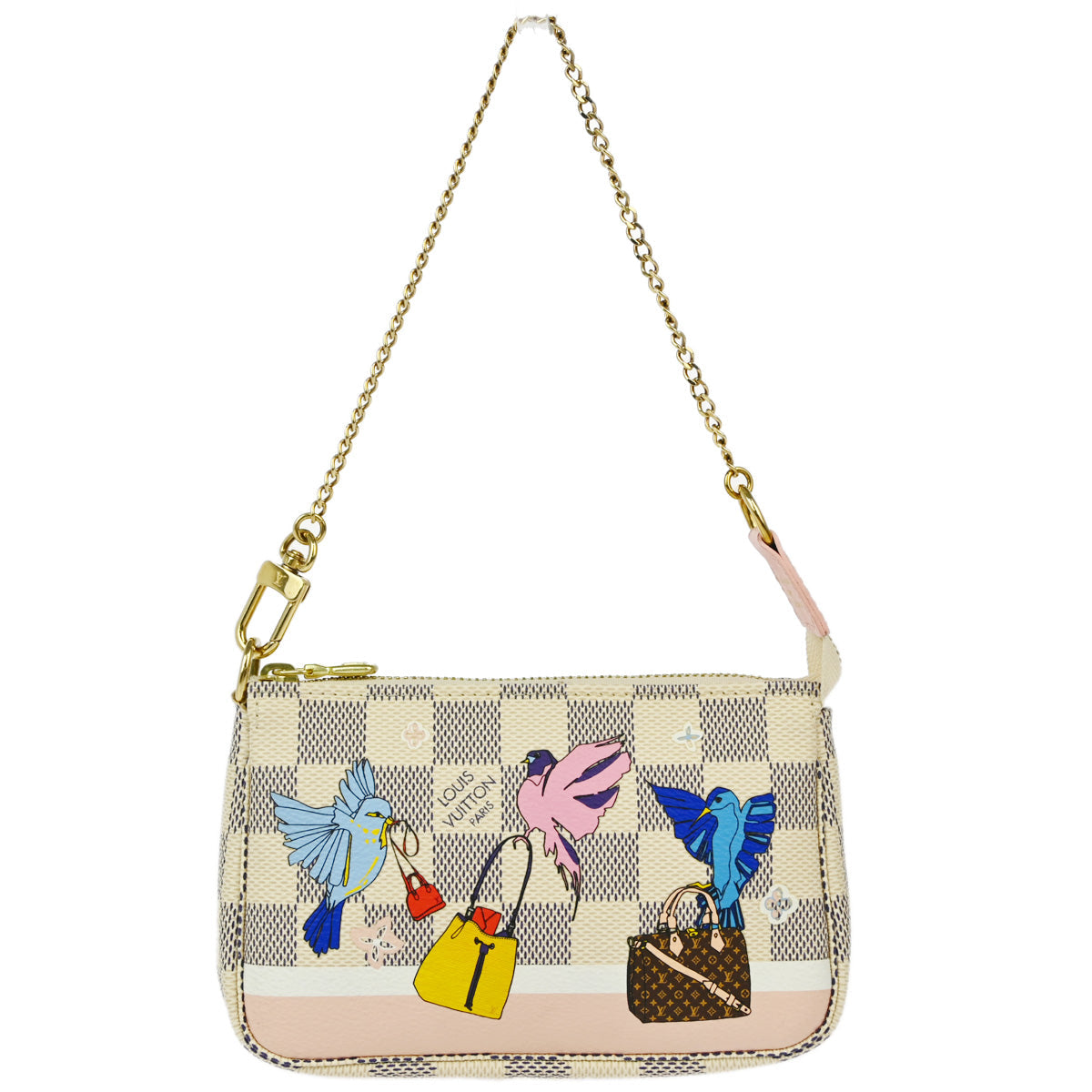 Louis Vuitton 2018 Damier Azur Mini Pochette Accessoires Handbag N64451