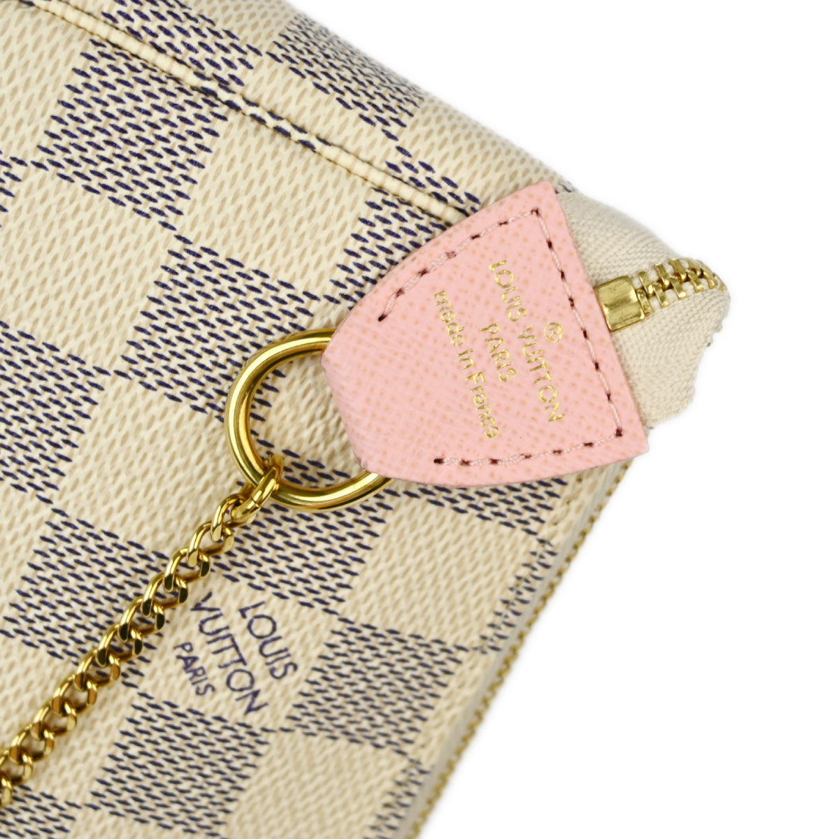 Louis Vuitton 2018 Damier Azur Mini Pochette Accessoires Handbag N64451