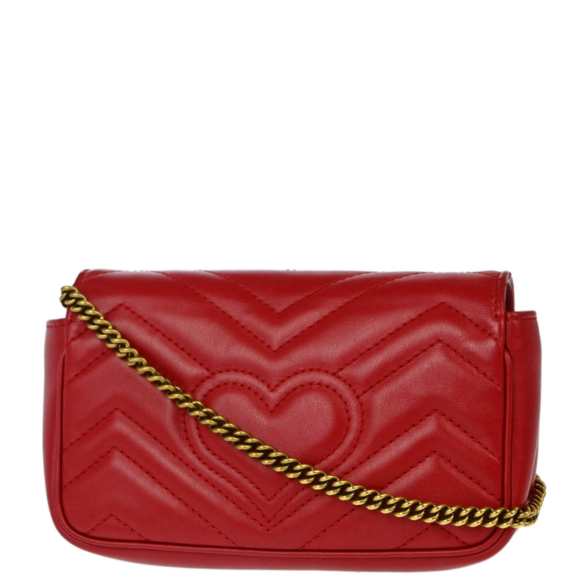 Gucci Red Marmont Shoulder Bag