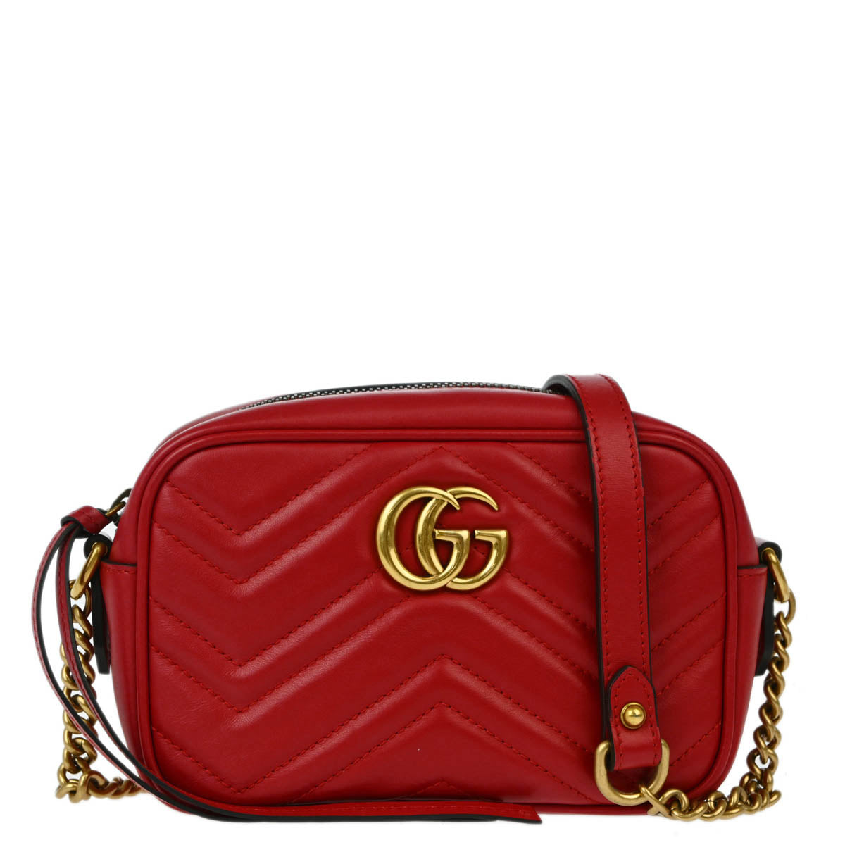 Gucci Red Marmont Shoulder Bag
