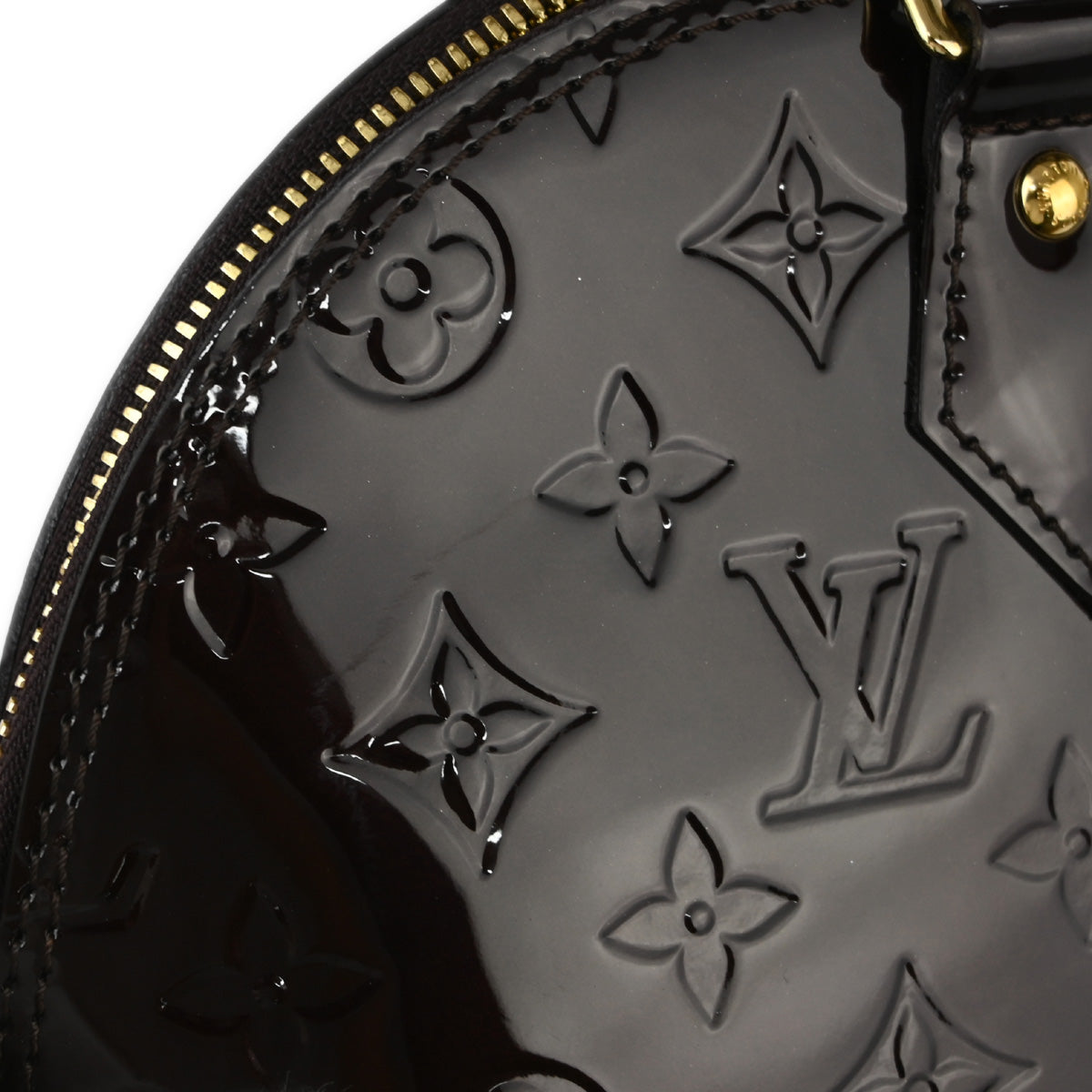 Louis Vuitton 2019 Purple Monogram Vernis Alma PM Handbag M91691