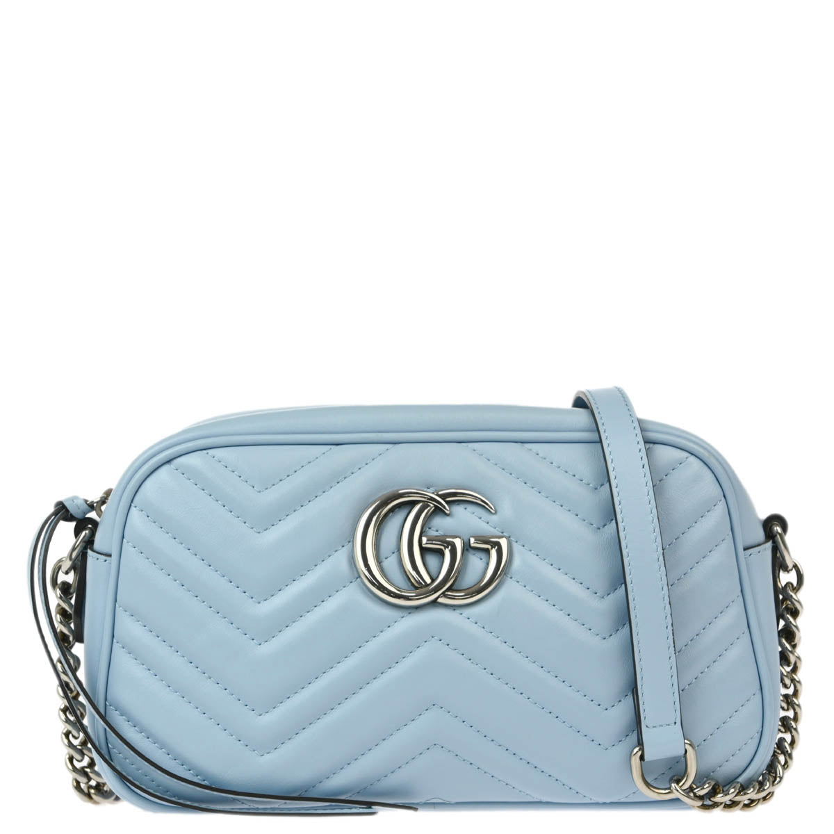 Gucci 2020 Light Blue Marmont Shoulder Bag