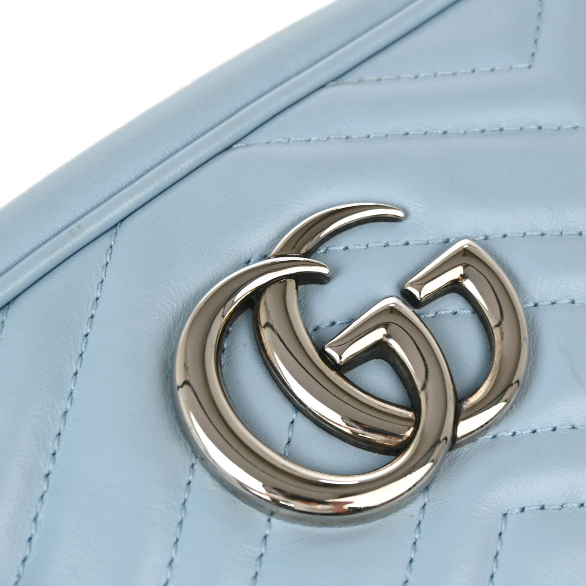 Gucci 2020 Light Blue Marmont Shoulder Bag