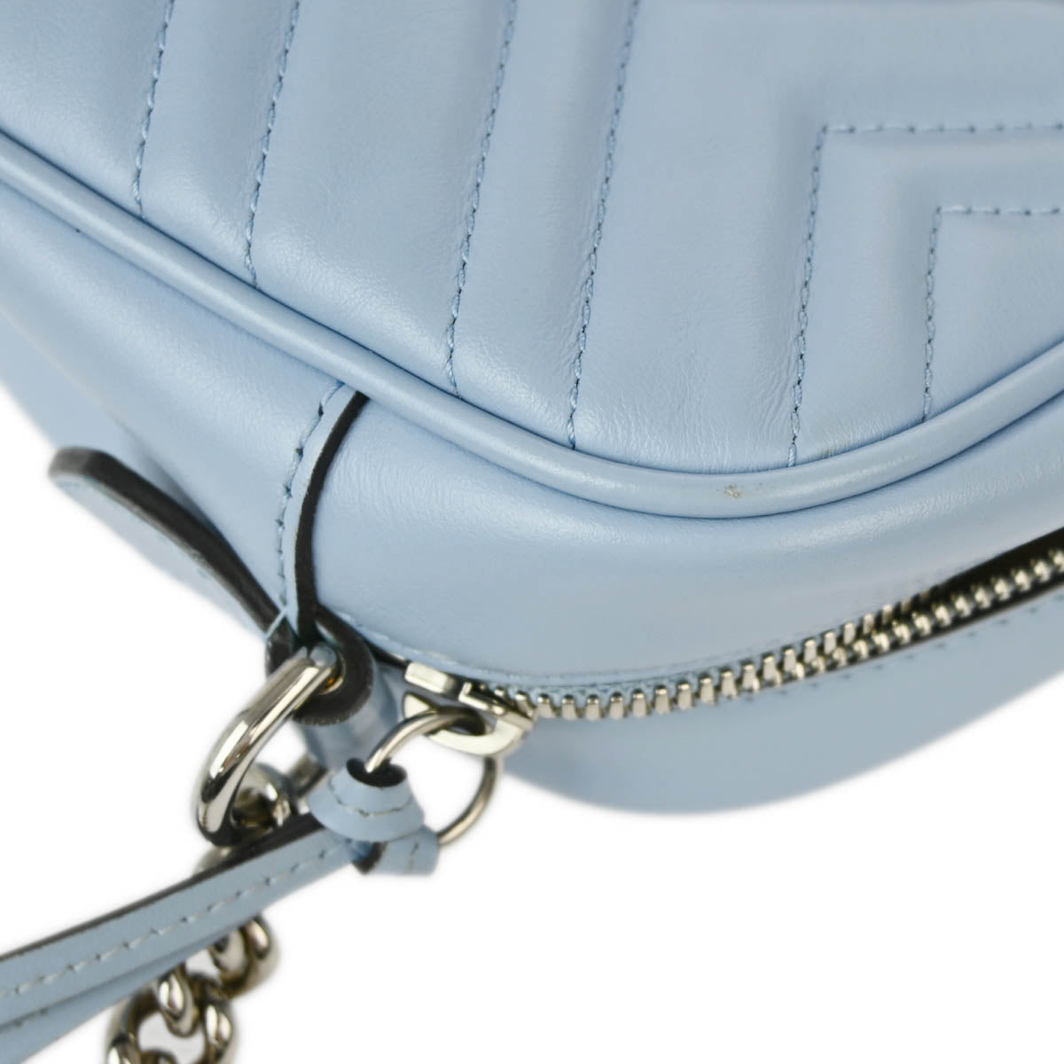 Gucci 2020 Light Blue Marmont Shoulder Bag