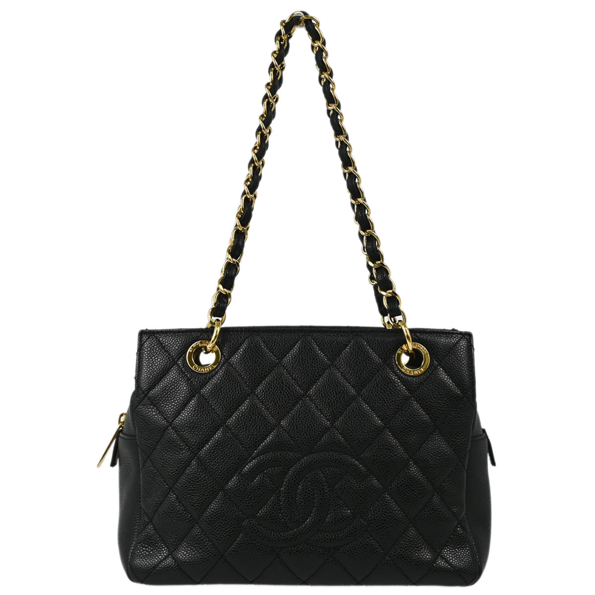 Chanel 2010-2011 Black Caviar Petit Timeless Tote PTT