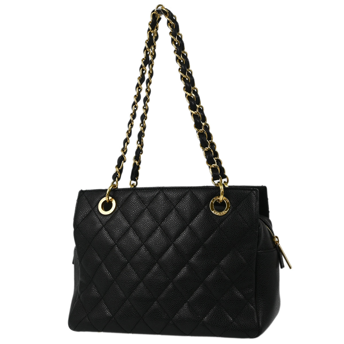 Chanel 2010-2011 Black Caviar Petit Timeless Tote PTT