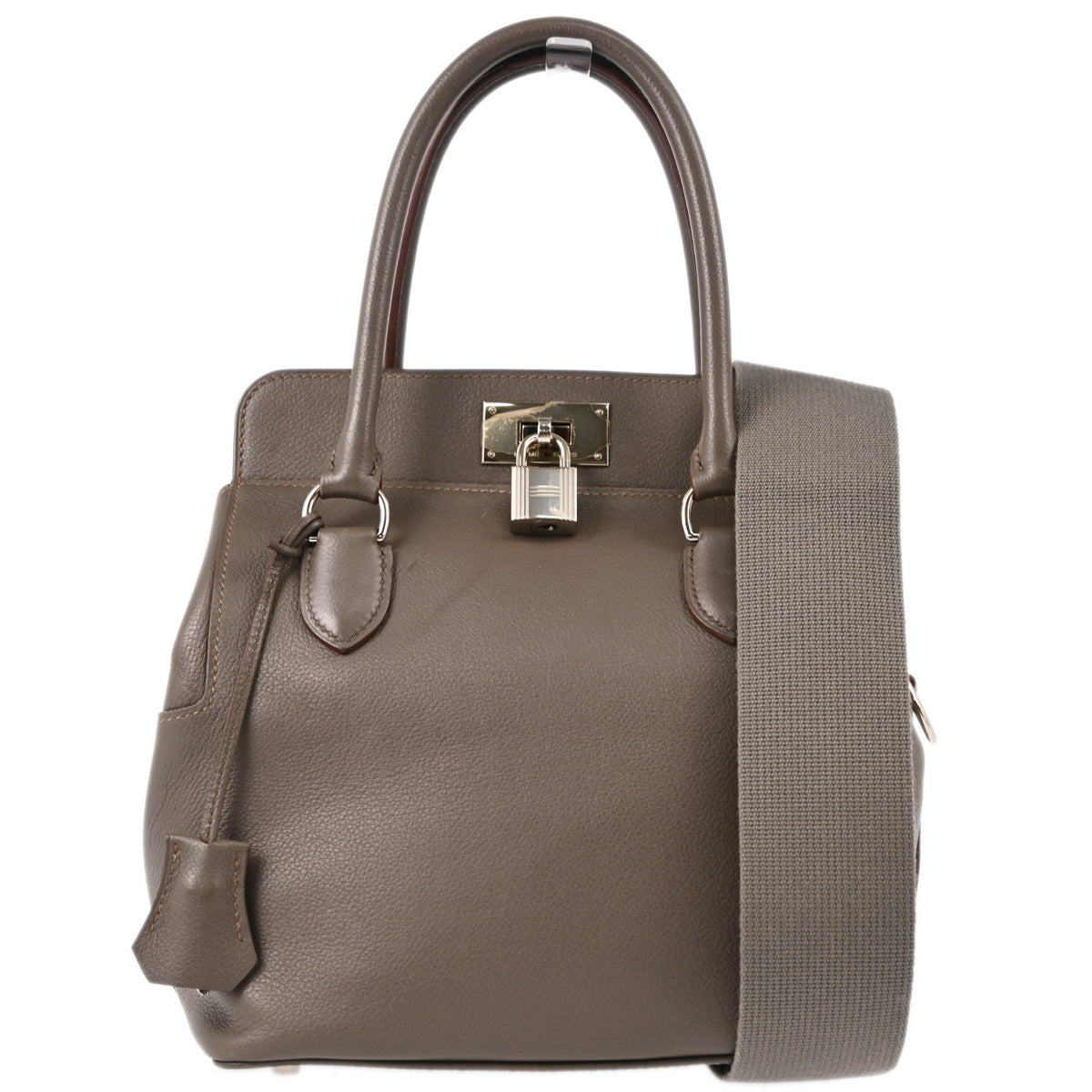 Hermes 2016 Etain Evercolor Toolbox 20 2way Shoulder Handbag