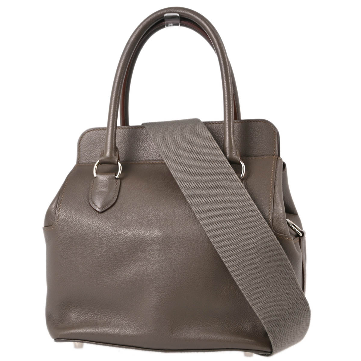 Hermes 2016 Etain Evercolor Toolbox 20 2way Shoulder Handbag