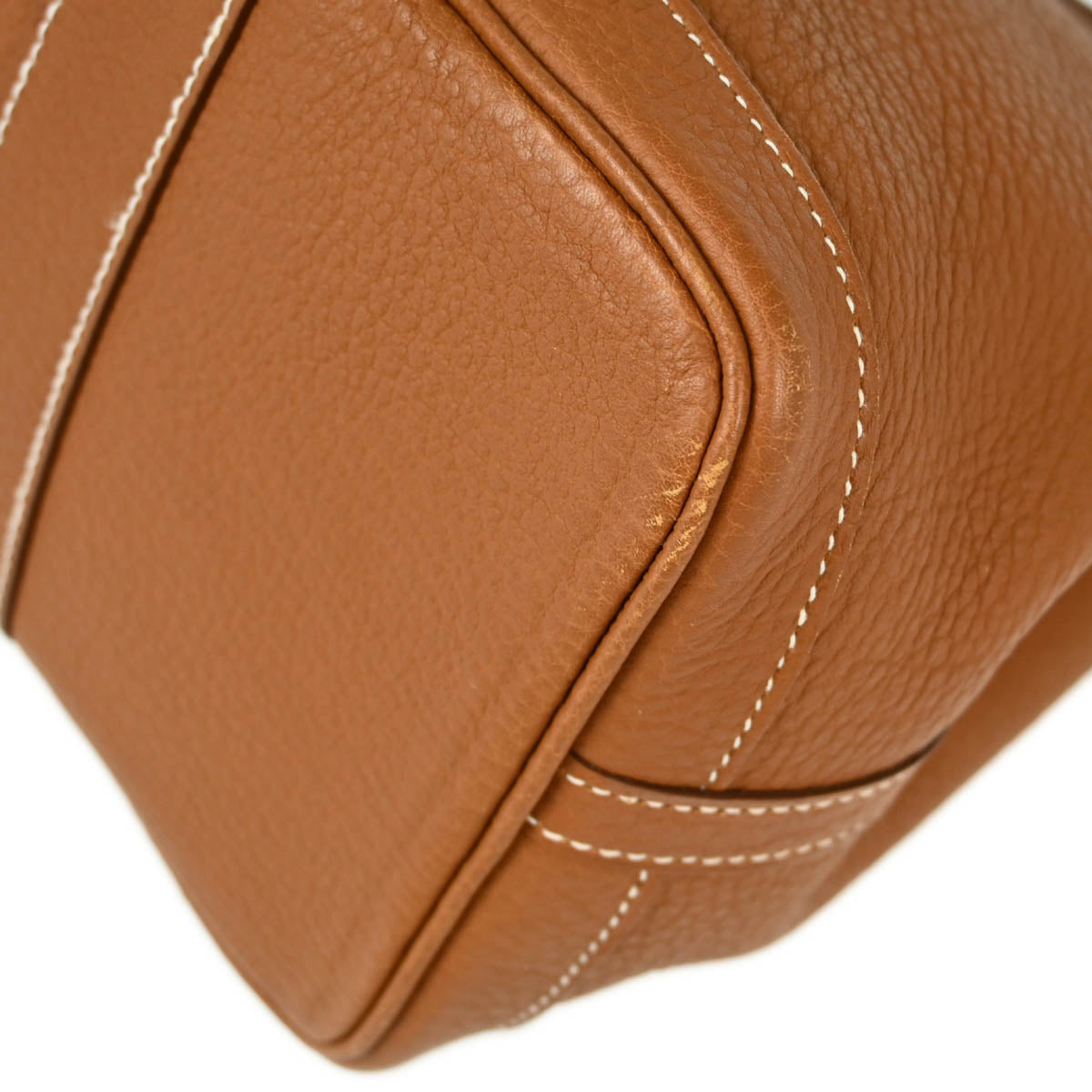 Hermes 2010 Gold Negonda Garden Party TPM Tote Handbag