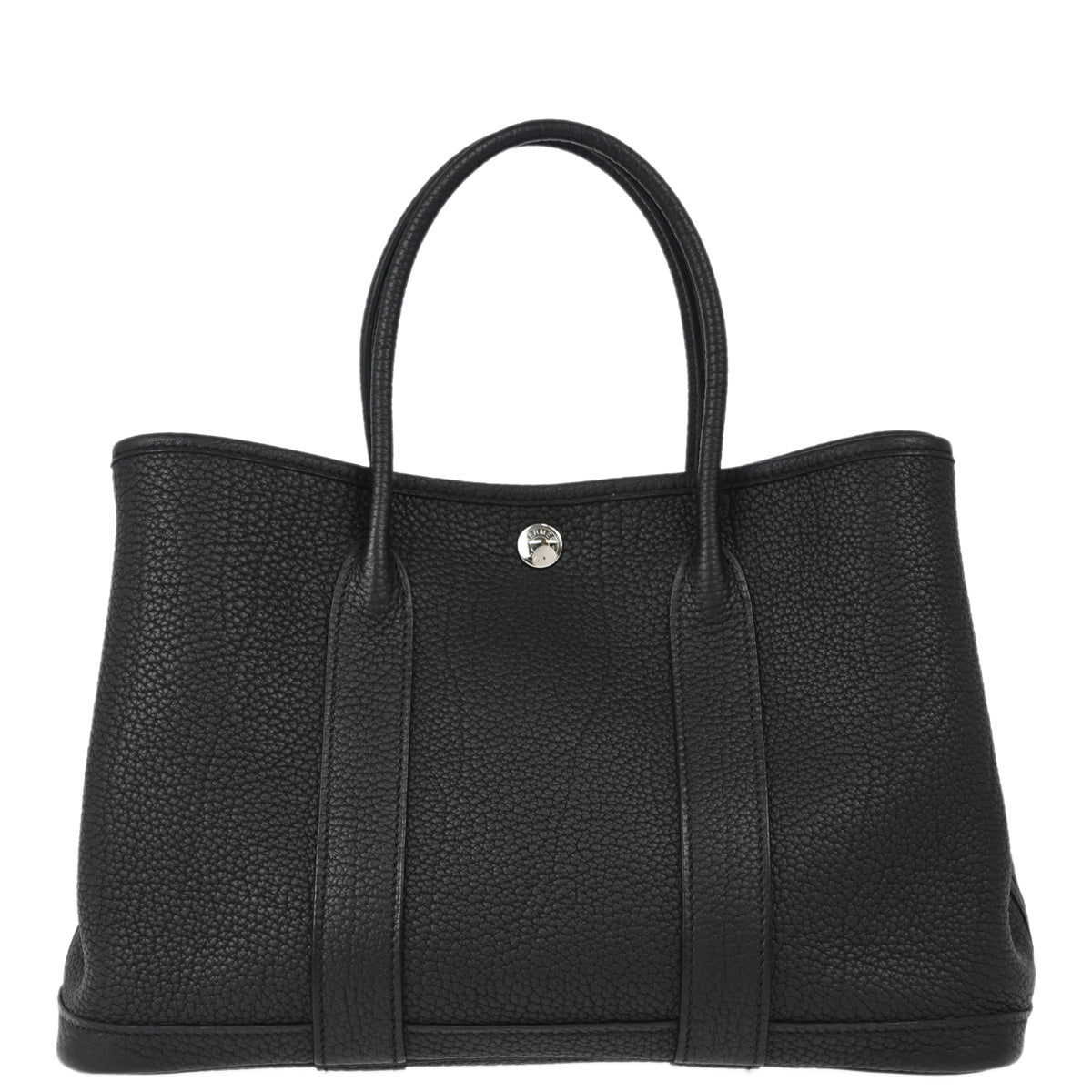 Hermes 2015 Black Negonda Garden Party TPM Tote Handbag