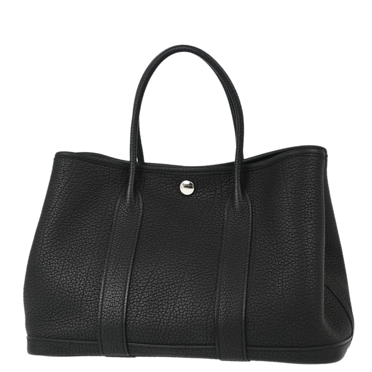 Hermes 2015 Black Negonda Garden Party TPM Tote Handbag