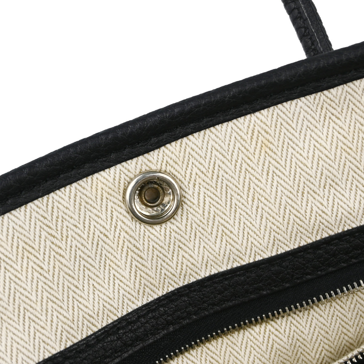 Hermes 2015 Black Negonda Garden Party TPM Tote Handbag