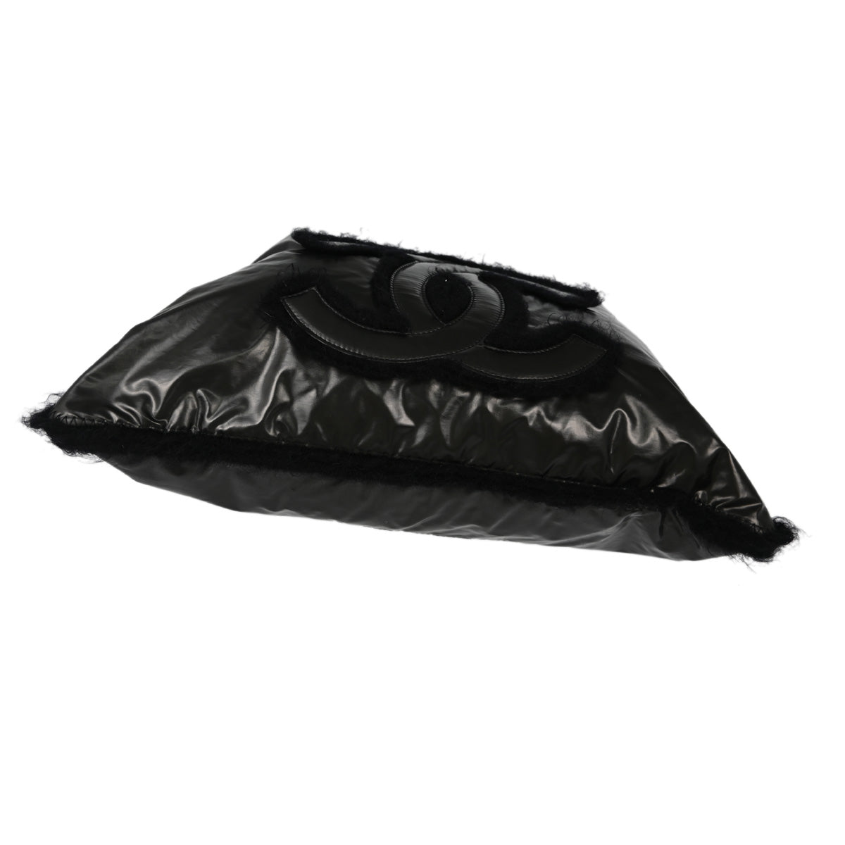 Chanel 2010-2011 Black Vinyl Polar Bon Bon Tote Bag