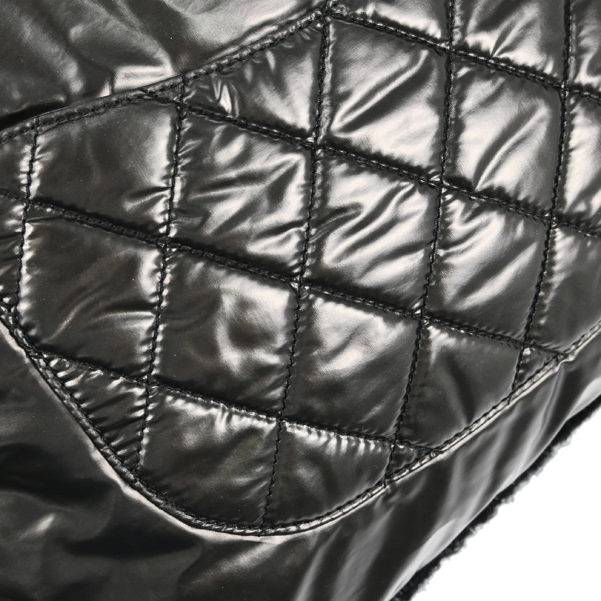 Chanel 2010-2011 Black Vinyl Polar Bon Bon Tote Bag