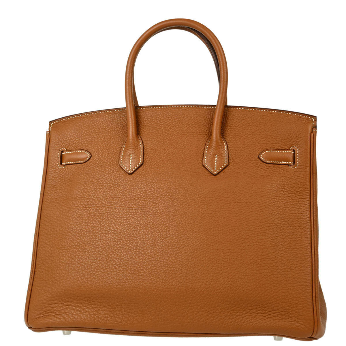 Hermes 2010 Gold Taurillon Clemence Birkin 35 Handbag