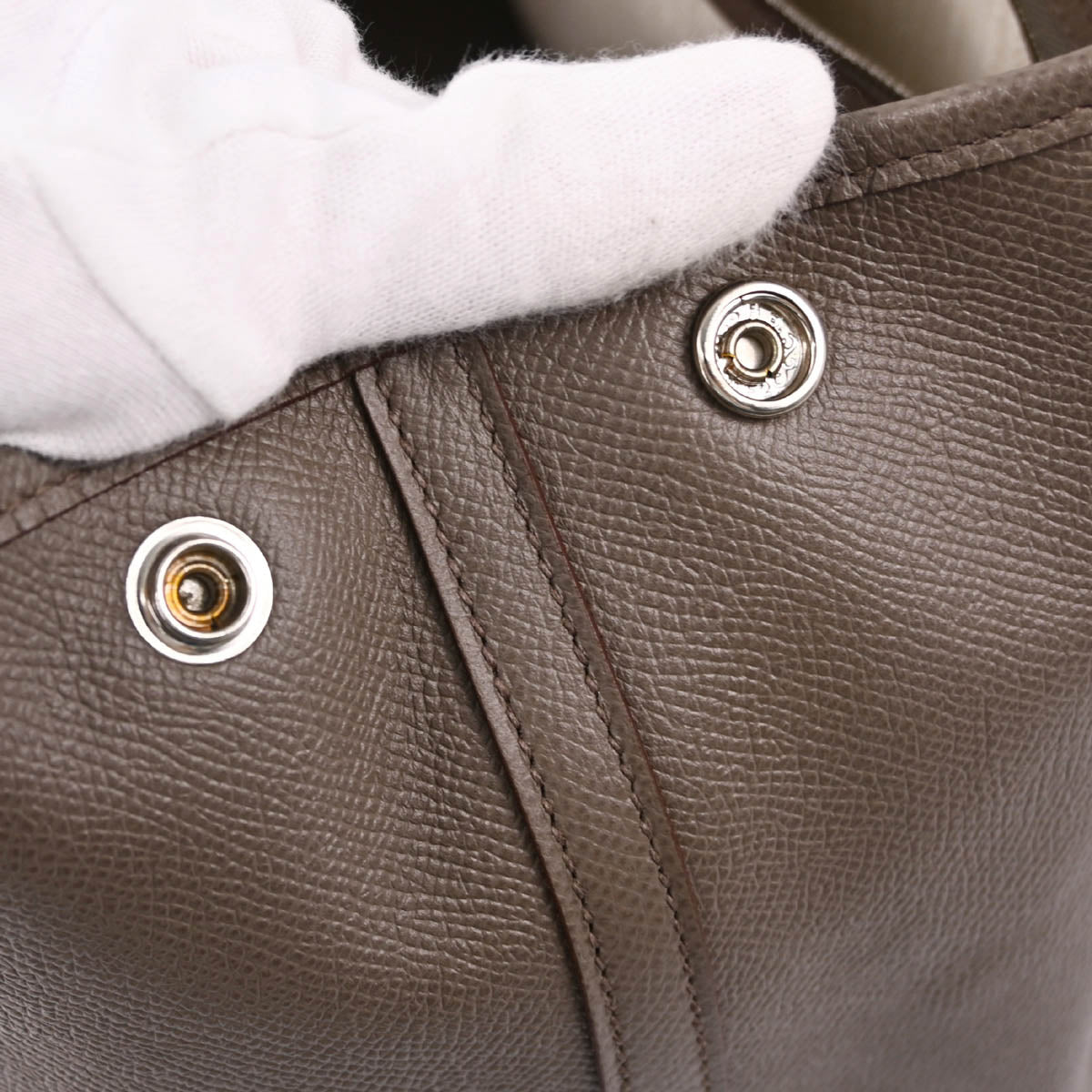 Hermes 2017 Etain Epsom Garden Party TPM Tote Handbag