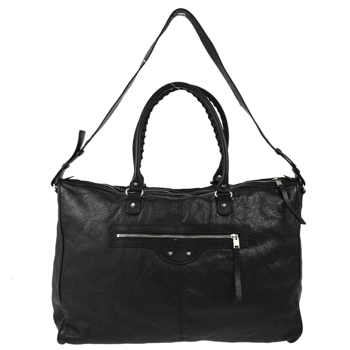 Balenciaga 2017 Black Leather 2way Shoulder Handbag