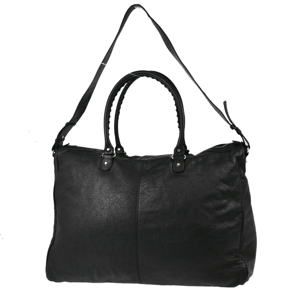 Balenciaga 2017 Black Leather 2way Shoulder Handbag
