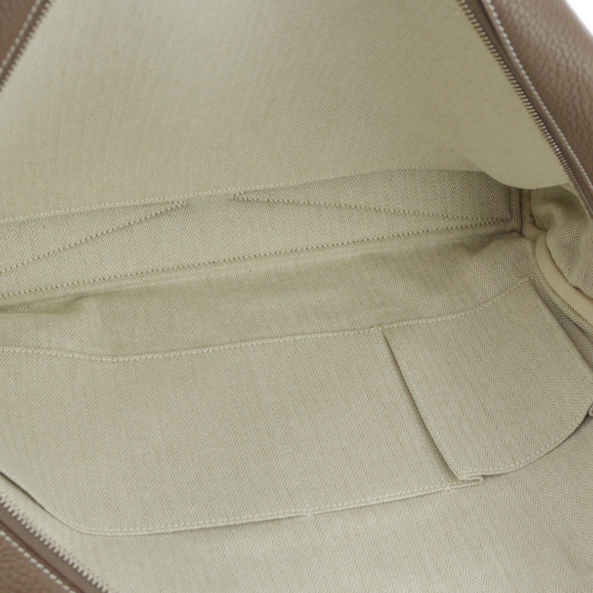 Hermes 2014 Etoupe Taurillon Clemence Victoria 2 12H Business Handbag