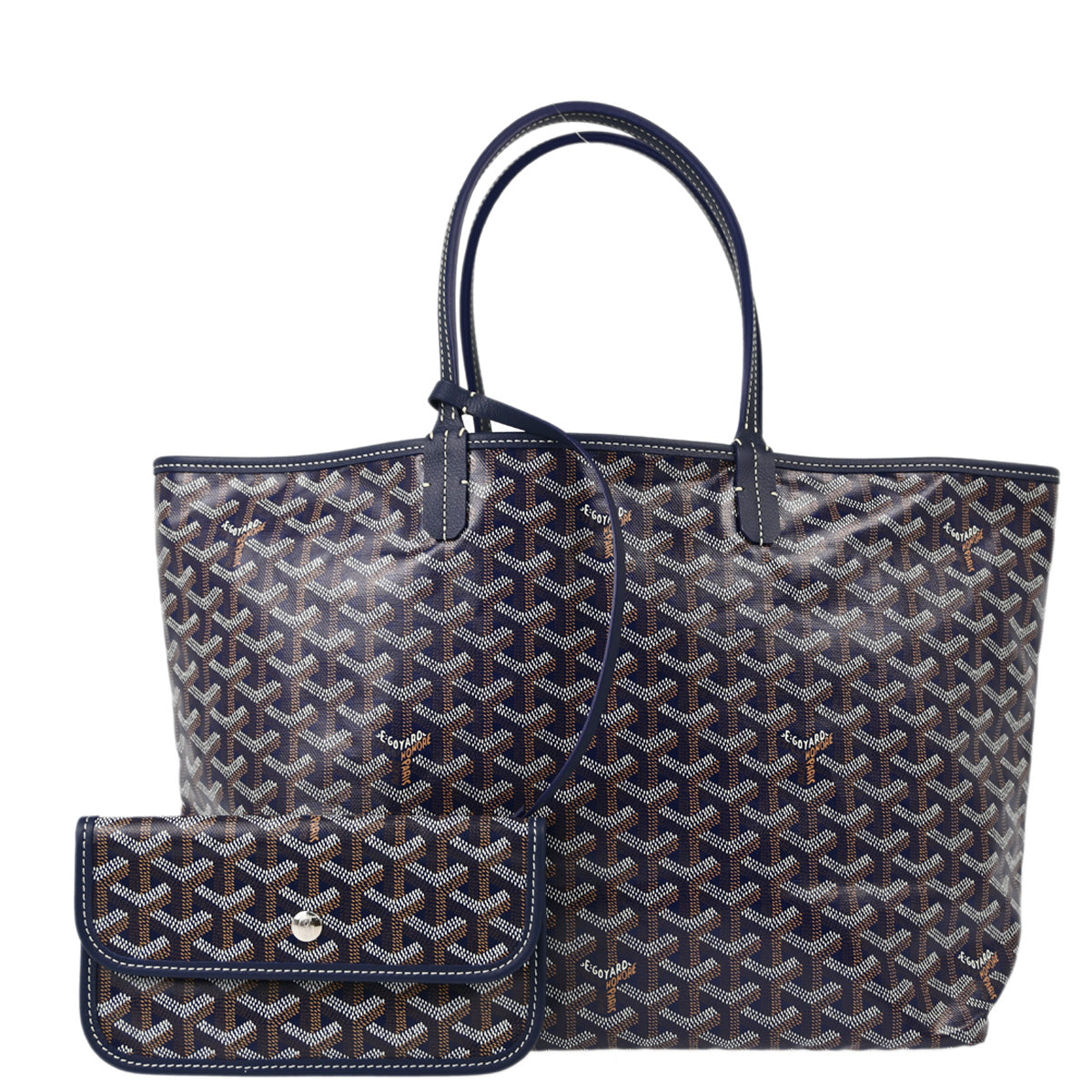 Goyard 2024 Navy St. Louis PM Tote Handbag