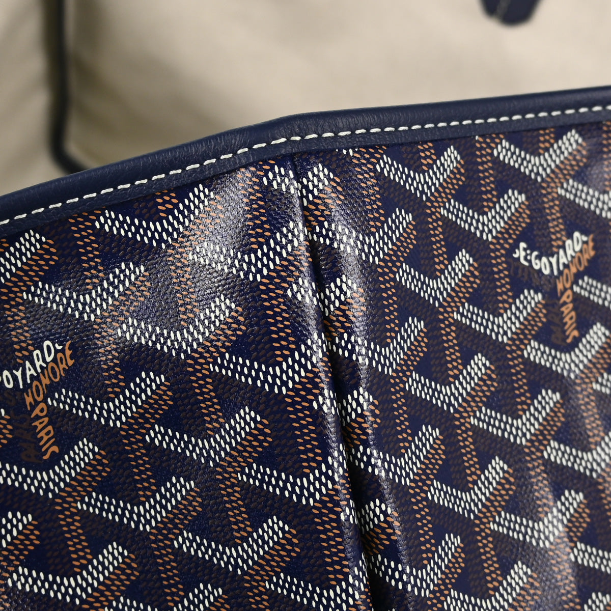 Goyard 2024 Navy St. Louis PM Tote Handbag
