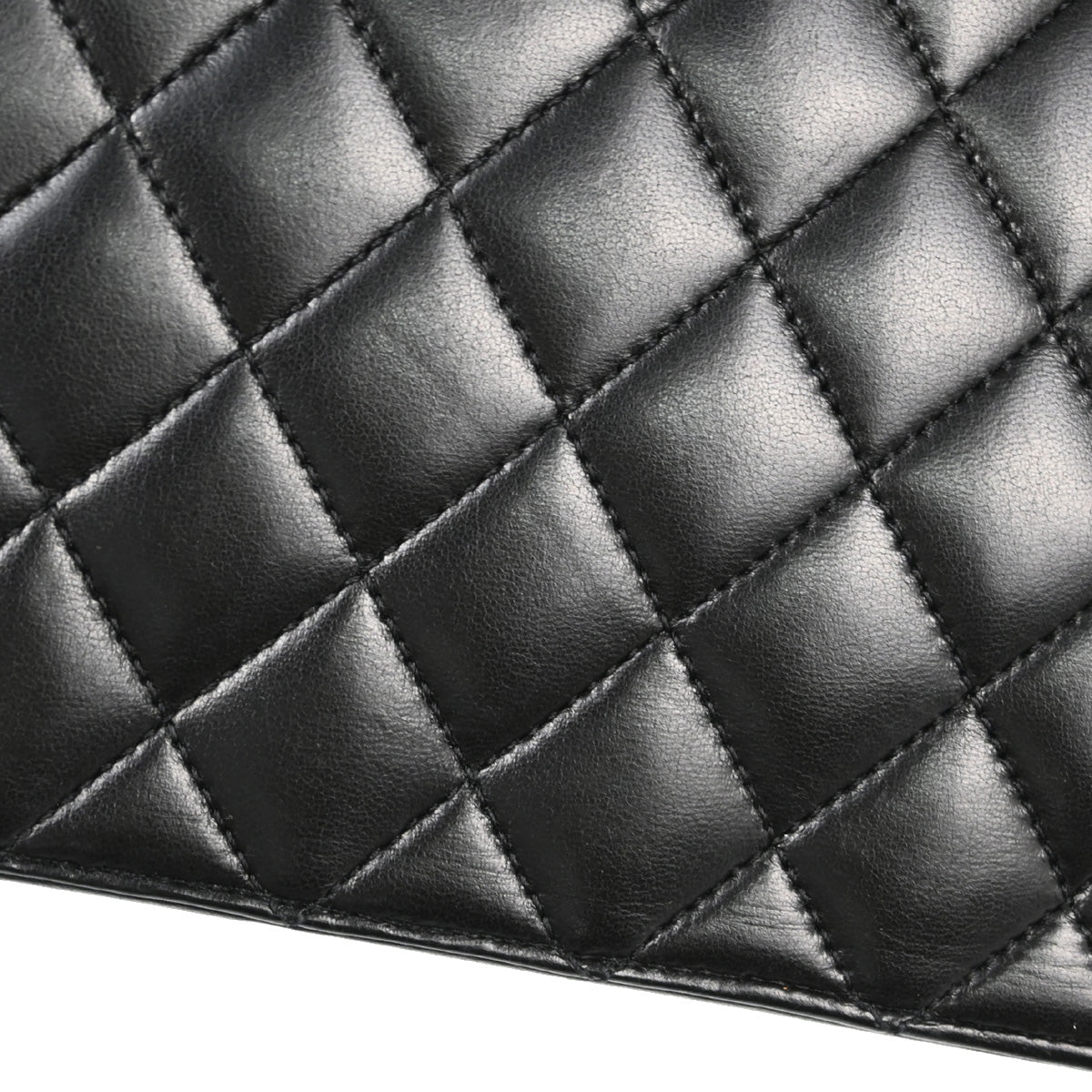 Chanel 2010-2011 Black Lambskin Turnlock Medium Half Flap Shoulder Bag