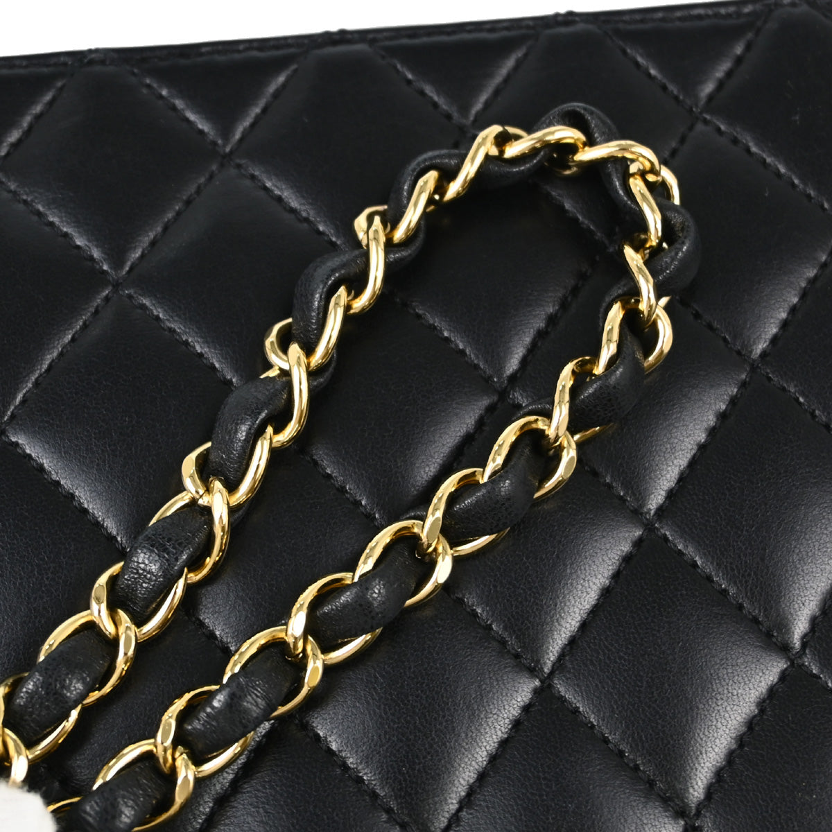 Chanel 2010-2011 Black Lambskin Turnlock Medium Half Flap Shoulder Bag