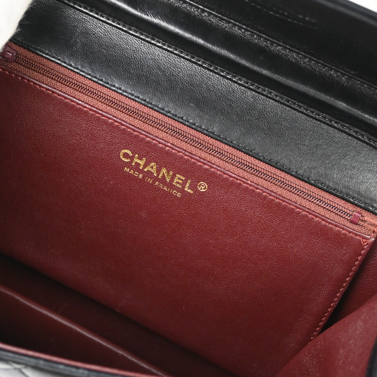 Chanel 2010-2011 Black Lambskin Turnlock Medium Half Flap Shoulder Bag