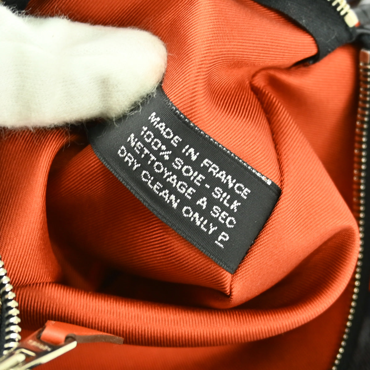 Hermes 2014 Gray Red Silk Silky City 33 MM Shoulder Bag