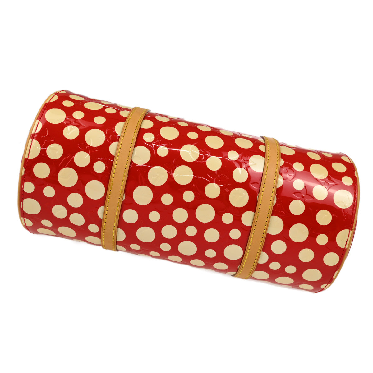 Louis Vuitton 2012 Red Vernis Dot Infinity Papillon Handbag M91425
