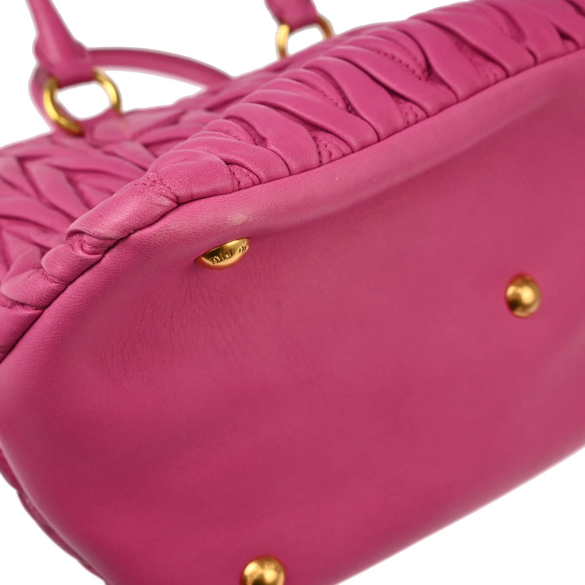 Miu Miu 2016 Leather Matelasse 2way Shoulder Handbag